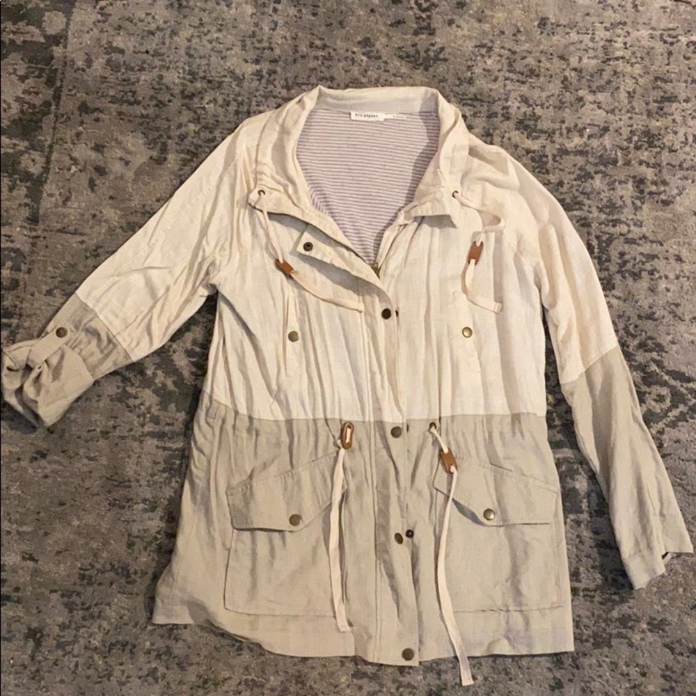 Blu Pepper Block Colored Jacket